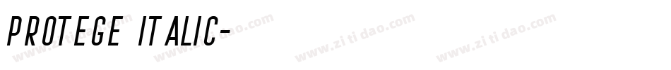 Protege Italic字体转换